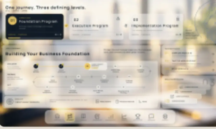 Student dashboard — three-level roadmap